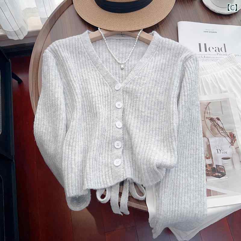 レディース ファッション 服 オシャレ カワイイ シンプル 大人カワイイ 大きいサイズ フレンチ Vネック 長袖 セーター スタイリッシュ バック タイ シック トップス レディース ファッション 服 オシャレ カワイイ シンプル 大人カワイイ 大きいサイズ フレンチ Vネック 長袖 セーター スタイリッシュ バック タイ シック トップス