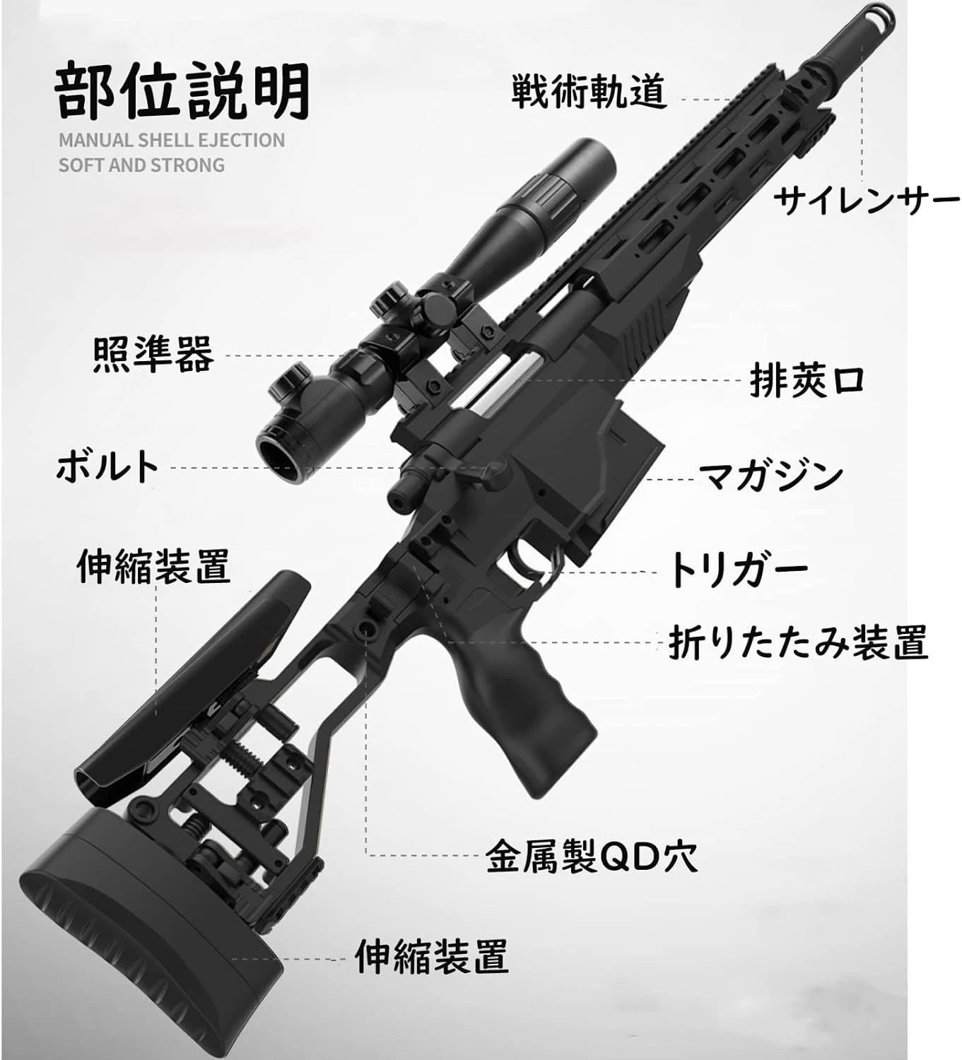 M40A6スナイパーライフル ライブカート式 ボルトアクション式排