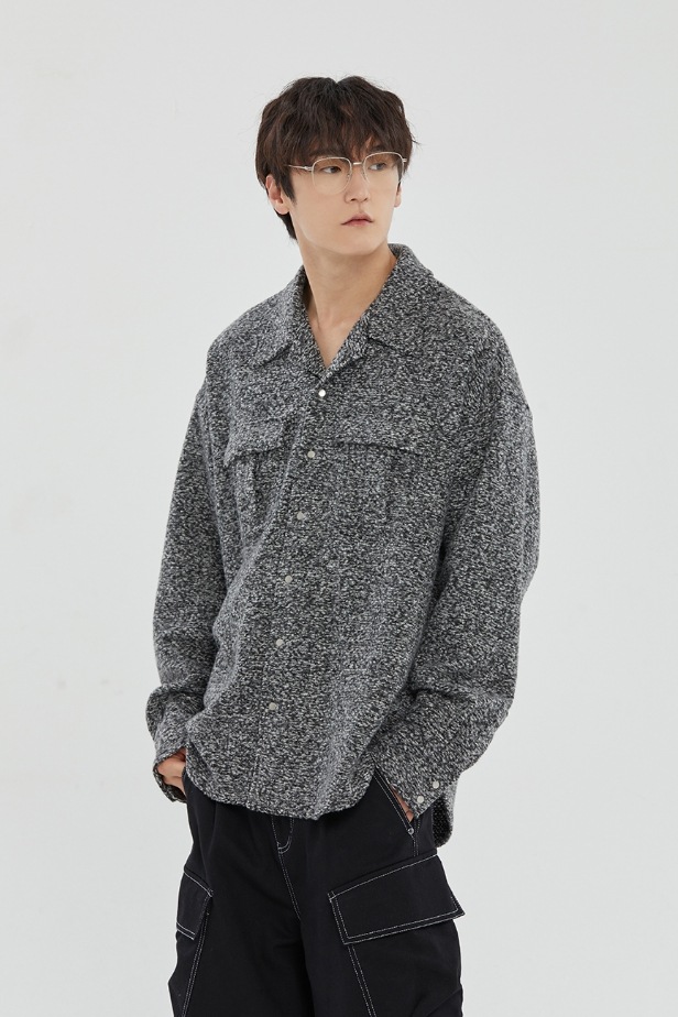 ROMANTIC CROWN】 WESTERN OPEN COLLAR SHIRT JACKET シャツ