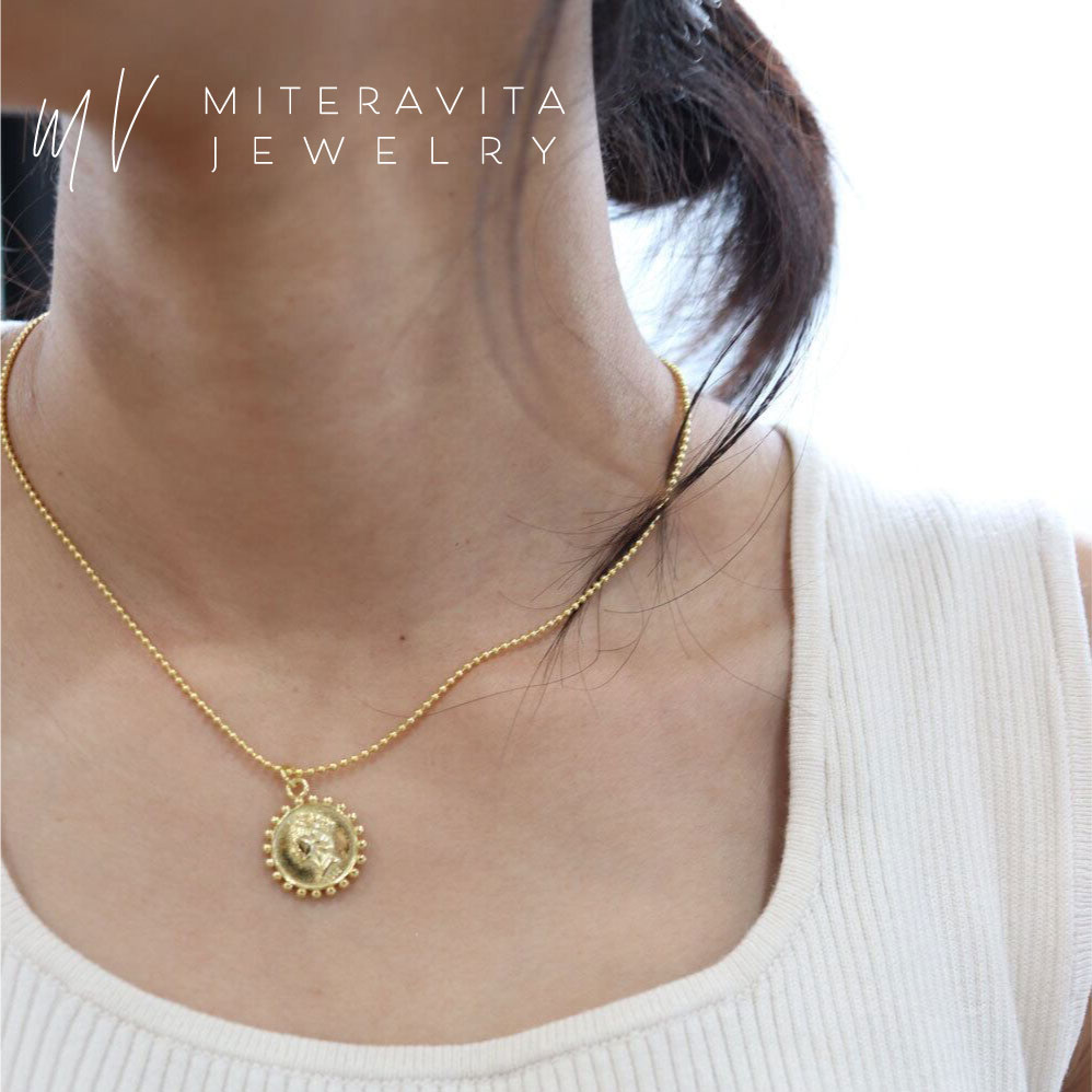 金属アレルギー対応 ネックレス シルバー ネックレス 925シルバー コインペンダント ビーズチェーン 40cm ネックレス 金アレ対応 シルバー K18コーティング アクセサリー n118 金属アレルギー対応 ネックレス シルバー ネックレス 925シルバー コインペンダント ビーズチェーン 40cm ネックレス 金アレ対応 シルバー K18コーティング アクセサリー n118