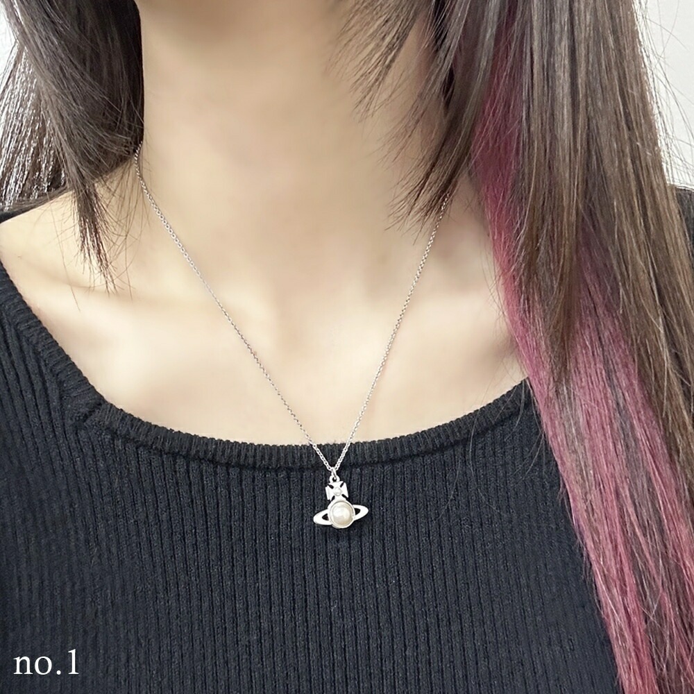 ヴィヴィアン ウェストウッド　パールオーブネックレス 新作☆vivienne westwood☆IRIS立体パールオーブネックレス/2色