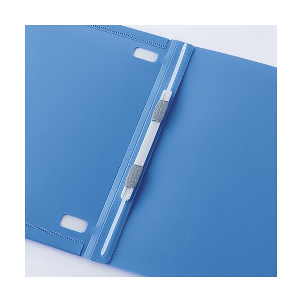 TANOSEE 背幅伸縮フラットファイル（PP表紙） A4タテ 1000枚収容 背幅15115mm ブルー 1セット（30冊）