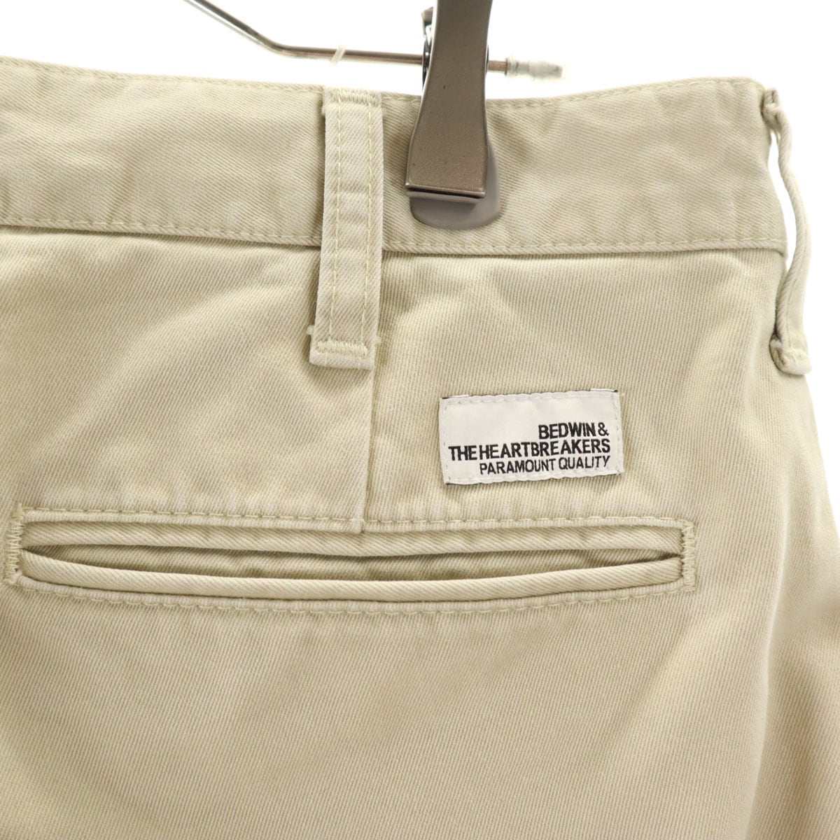BEDWIN & THE HEARTBREAKERS ベドウィンアンドザハートプレイカーズ 日本製 チノパンツ 3 ベージュ メンズ 古着 BEDWIN & THE HEARTBREAKERS ベドウィンアンドザハートプレイカーズ 日本製 チノパンツ 3 ベージュ メンズ 古着