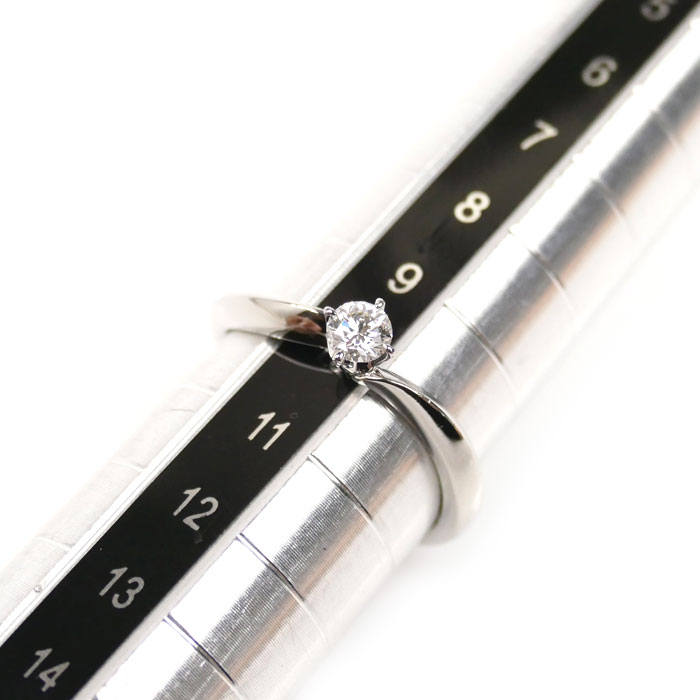 4℃ ヨンドシー Pt950プラチナ PeacefulTime リング・指輪 211722745010 ダイヤモンド0.167ct 10号 3.8g レディース 中古 4℃ ヨンドシー Pt950プラチナ PeacefulTime リング・指輪 211722745010 ダイヤモンド0.167ct 10号 3.8g レディース 中古