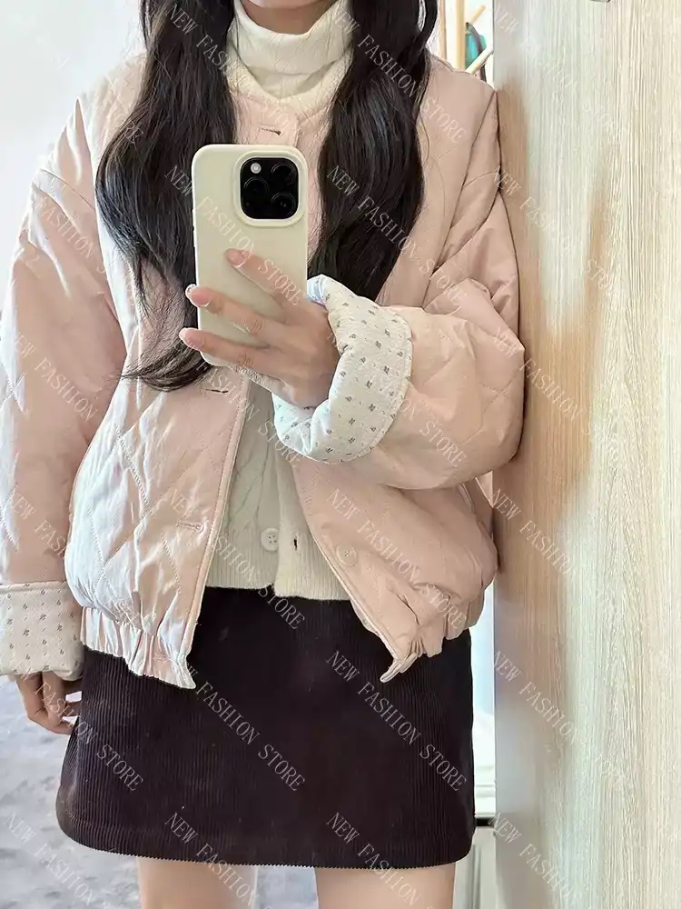 秋冬韓系綿入れ-58