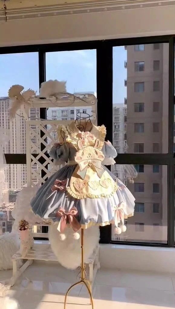 【急速出荷!】ブルーキュートバニーopキュートソフトガールプリンセスロールプレイング