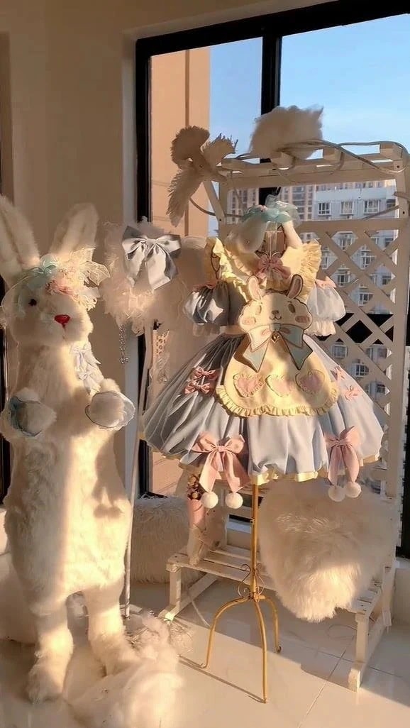 【急速出荷!】ブルーキュートバニーopキュートソフトガールプリンセスロールプレイング