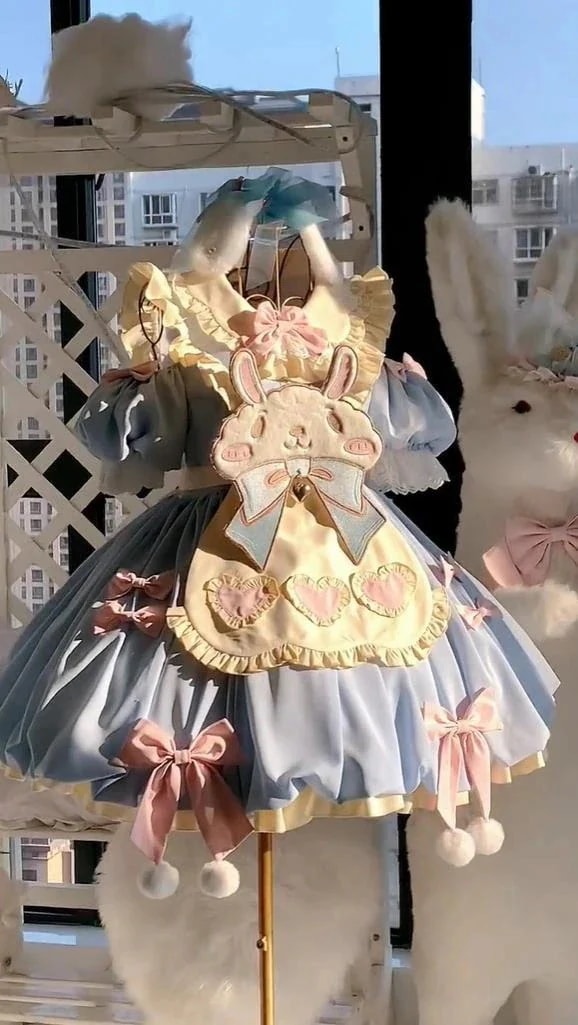 【急速出荷!】ブルーキュートバニーopキュートソフトガールプリンセスロールプレイング