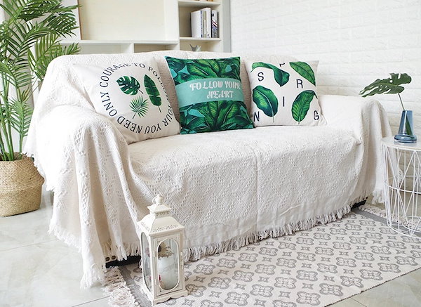 Qoo10] 速達!ソファカバー マルチカバー 北欧風