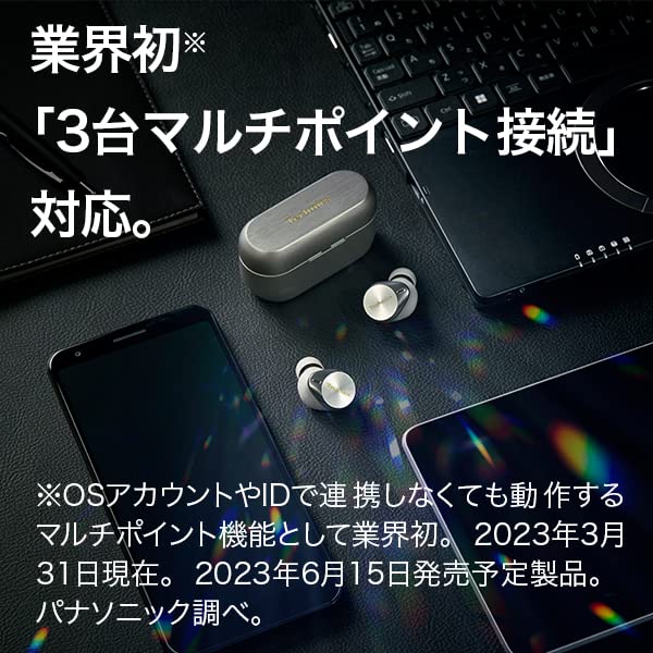 テクニクス ワイヤレスイヤホン EAH-AZ80-S シルバー bluetooth ノイズキャンセリング 3台マルチポイント IPX4 LDAC対応 ハイレゾ音質再生 急速充電対応 アプリ対応 テクニクス ワイヤレスイヤホン EAH-AZ80-S シルバー bluetooth ノイズキャンセリング 3台マルチポイント IPX4 LDAC対応 ハイレゾ音質再生 急速充電対応 アプリ対応