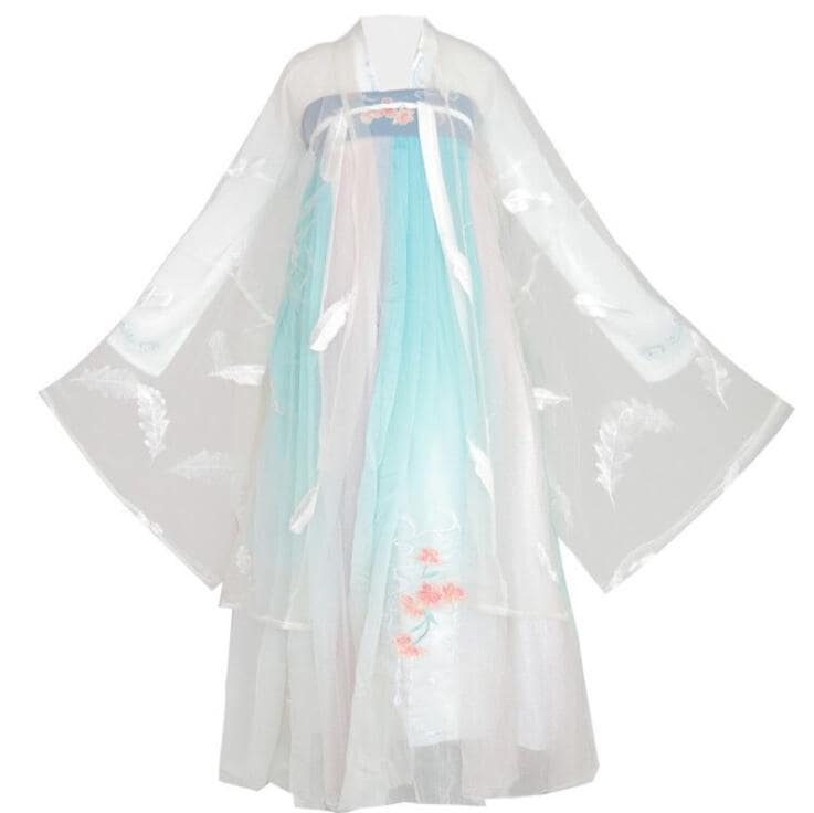 漢服 華流衣装 中華古代服 中華服 チャイナ服 中華 チャイナ 花柄刺繍 唐装 古典美人服 舞台衣装 ステージ衣装 グラデーション チャイナドレス イベント 仮装 コスチューム 写真撮影 振袖 華や