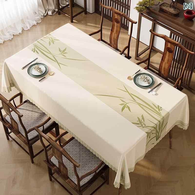 テーブルクロス おしゃれ インテリア ティー コーヒー カバー 家庭 レストラン カフェ 喫茶店 ダイニング チャイナ風 防水 耐油 PVC リビング ルーム ダイニング マット