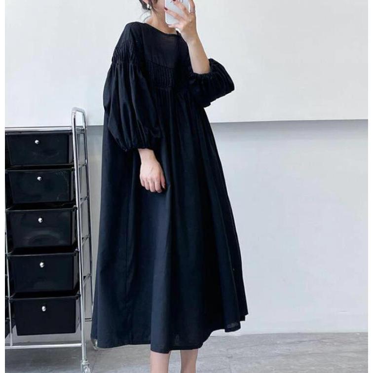 ロングワンピース ワンピース レディース 春ワンピ 九分袖 Aライン シャツワンピース 綿 大きいサイズ 体型カバー 大人 可愛い コットン