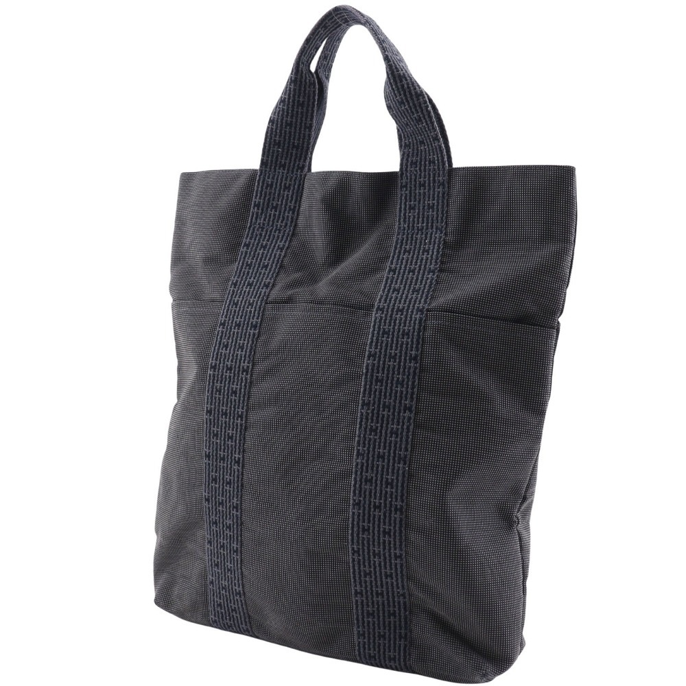 エールライン・カバス トートバッグ ハンドバッグ ナイロンキャンバス グレー ユニセックス 中古品 エールライン・カバス トートバッグ ハンドバッグ ナイロンキャンバス グレー ユニセックス 中古品