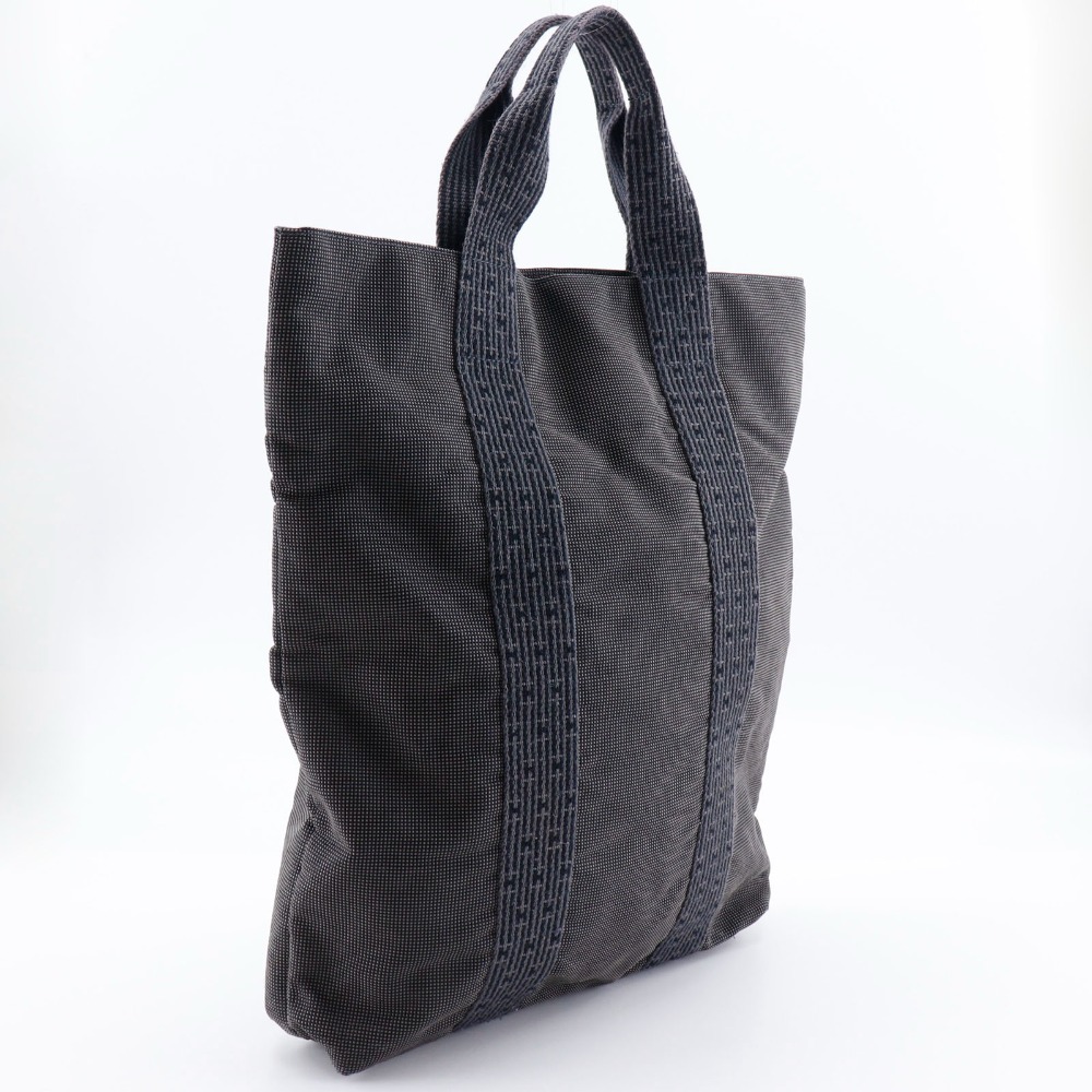 エールライン・カバス トートバッグ ハンドバッグ ナイロンキャンバス グレー ユニセックス 中古品 エールライン・カバス トートバッグ ハンドバッグ ナイロンキャンバス グレー ユニセックス 中古品