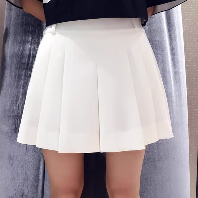 ボトムス スカート プリーツスカート ハイウエスト ポケット ミニ丈 可愛い かわいい 大人可愛い きれいめ シンプル 上品 おしゃれ カジュアル レトロ こなれ感 個性的 主役級 存在感 抜け感