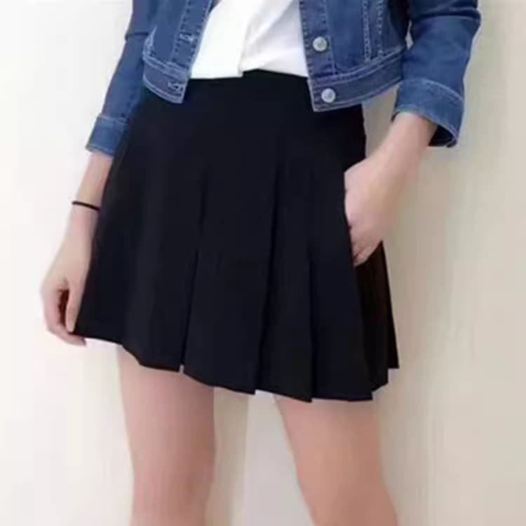 ボトムス スカート プリーツスカート ハイウエスト ポケット ミニ丈 可愛い かわいい 大人可愛い きれいめ シンプル 上品 おしゃれ カジュアル レトロ こなれ感 個性的 主役級 存在感 抜け感