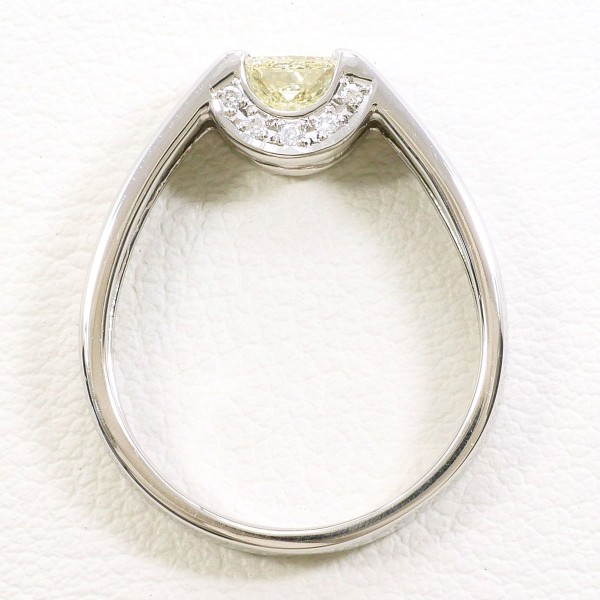 PT900 プラチナ リング 10号 ダイヤ 0.424 SI1 0.04 鑑定書 中古 PT900 プラチナ リング 10号 ダイヤ 0.424 SI1 0.04 鑑定書 中古