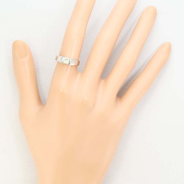 PT900 プラチナ リング 10号 ダイヤ 0.424 SI1 0.04 鑑定書 中古 PT900 プラチナ リング 10号 ダイヤ 0.424 SI1 0.04 鑑定書 中古