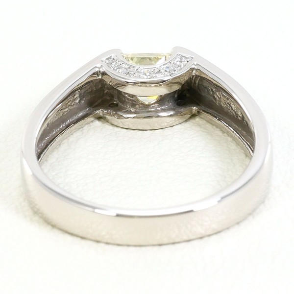 PT900 プラチナ リング 10号 ダイヤ 0.424 SI1 0.04 鑑定書 中古 PT900 プラチナ リング 10号 ダイヤ 0.424 SI1 0.04 鑑定書 中古