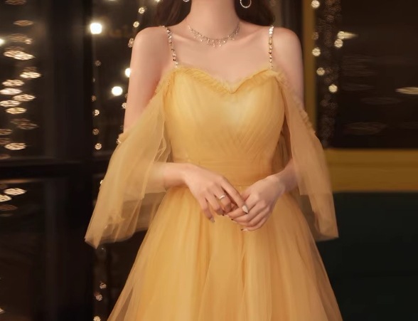 カラードレス イエロー キャミソール ドロップショルダー ミニワンピース ファスナー 演奏会 カラードレス イエロー キャミソール ドロップショルダー ミニワンピース ファスナー 演奏会