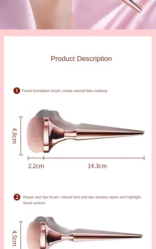 メイクブラシセット,ピンクとゴールド,デラックス,パウダー,アイシャドウ,ファンデーション,リップ,ミックス,9ピース/セット