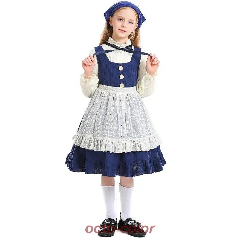 ハロウィン コスプレ ハロウィン衣装 ワンピース ドレス マッチ売りの少女 童話 コスプレ Halloween 子供用 キッズ ワンピース コスム 仮装 メイド服 4点 mdprevattcaulkingandwaterproofing.com