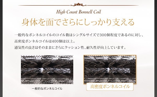 マットレス シングル ボンネルコイル硬さ:かため 超快眠マットレス抗菌防臭防ダニ