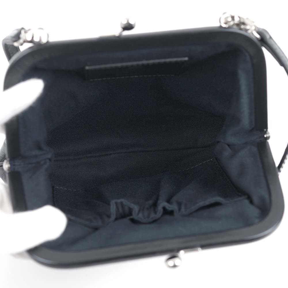 ヴィヴィアンウエストウッド バッグ ショルダーバッグ 肩掛け がま口 お財布ポシェット レザー ブラック VIVIENNE S CLUTCH BLACK BAG Vivienne Westwood 5 ヴィヴィアンウエストウッド バッグ ショルダーバッグ 肩掛け がま口 お財布ポシェット レザー ブラック VIVIENNE S CLUTCH BLACK BAG Vivienne Westwood 5