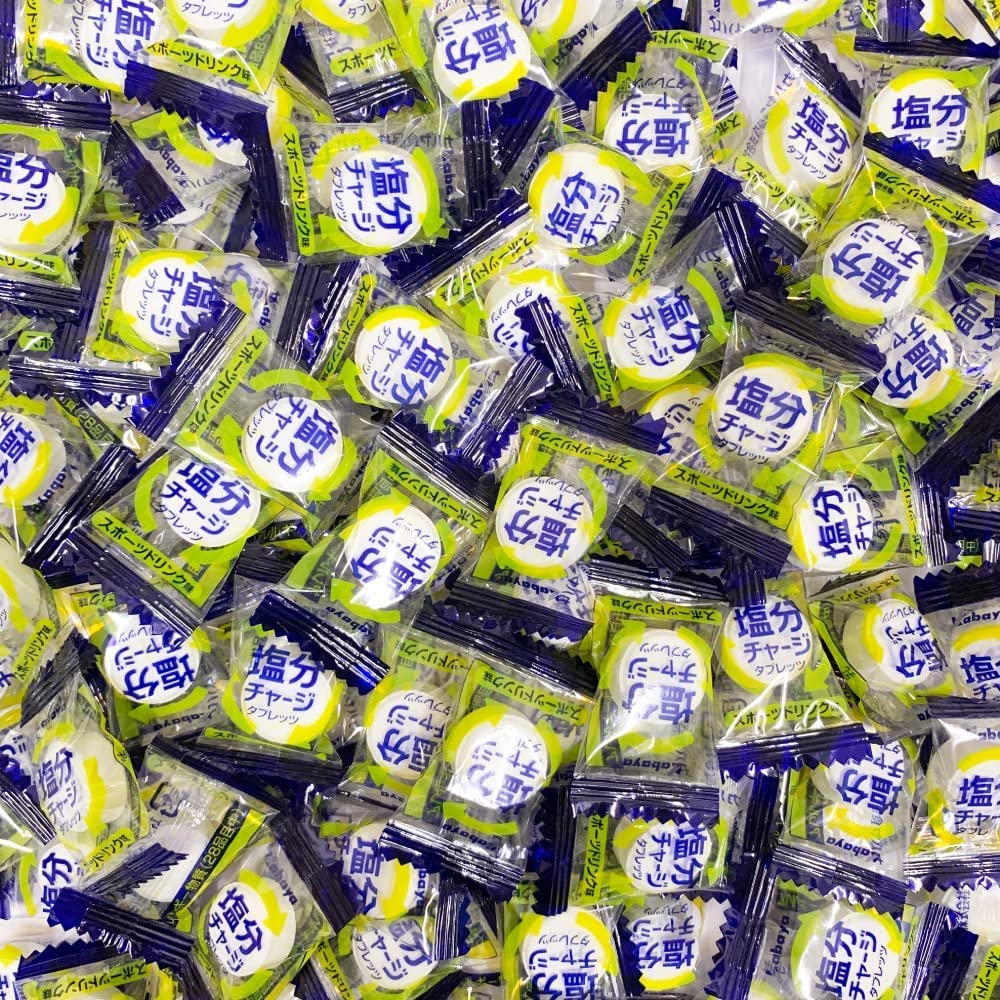 カバヤ 塩分チャージタブレッツ 2種 1kg（約333粒）大容量 ビッグシェアパック（スポーツドリンク味・塩レモン味）小袋 個包装 業務用 大袋 塩分補給 塩タブレット 塩分タブレット 塩飴