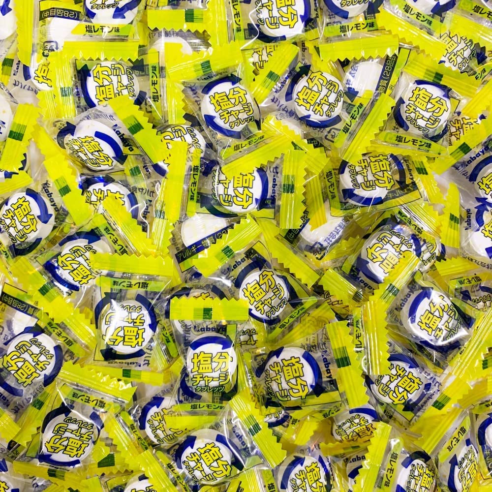 カバヤ 塩分チャージタブレッツ 2種 1kg（約333粒）大容量 ビッグシェアパック（スポーツドリンク味・塩レモン味）小袋 個包装 業務用 大袋 塩分補給 塩タブレット 塩分タブレット 塩飴