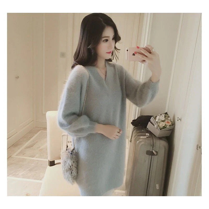 モヘアセーター レディース モヘアニット トップス 長袖 バルーンスリーブ ロング vネック チ モヘアセーター レディース モヘアニット トップス 長袖 バルーンスリーブ ロング vネック チ