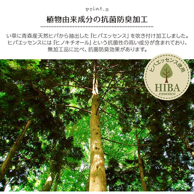 い草ラグ 花ござ カーペット ラグ 江戸間 2畳 約174x174cm 裏張り無し ギャッベ柄 抗菌防臭 消臭
