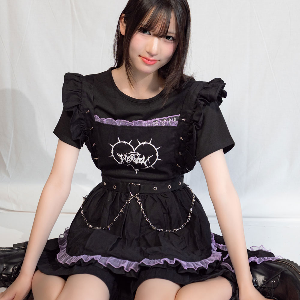 DEVIL PUNK エプロン 原宿系 原宿 ファッション ロック 天使界隈 天使 悪魔 派手 かわいい 個性的 ブラック jr-591-133 DEVIL PUNK エプロン 原宿系 原宿 ファッション ロック 天使界隈 天使 悪魔 派手 かわいい 個性的 ブラック jr-591-133