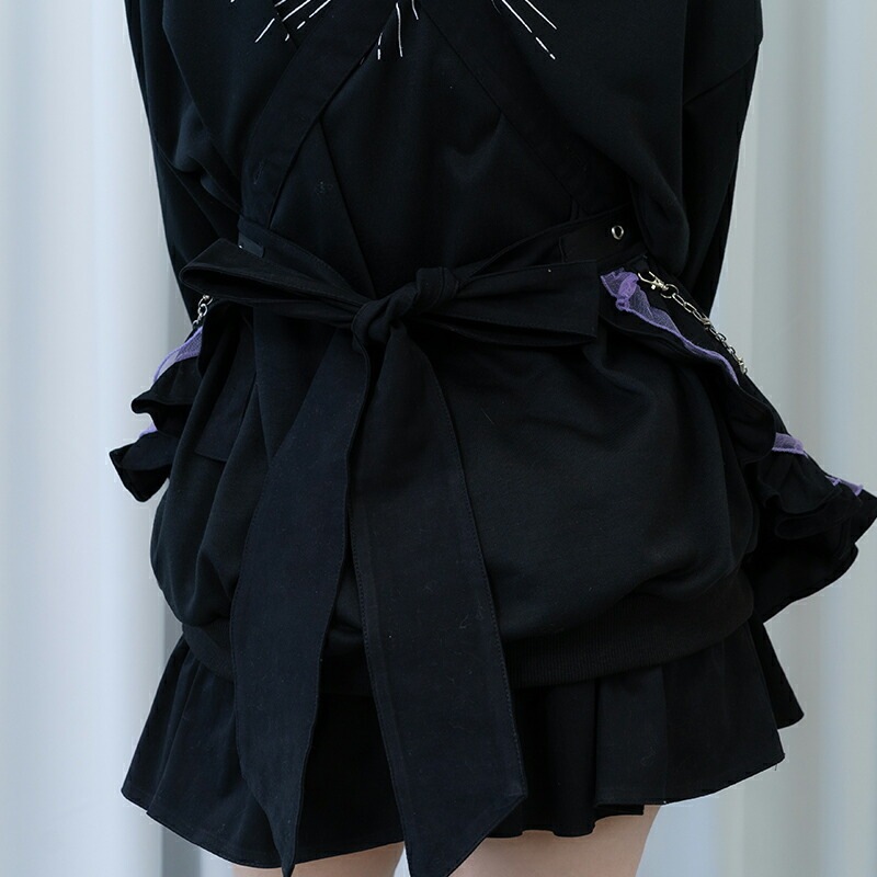 DEVIL PUNK エプロン 原宿系 原宿 ファッション ロック 天使界隈 天使 悪魔 派手 かわいい 個性的 ブラック jr-591-133 DEVIL PUNK エプロン 原宿系 原宿 ファッション ロック 天使界隈 天使 悪魔 派手 かわいい 個性的 ブラック jr-591-133