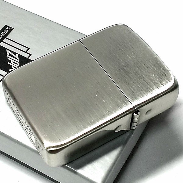 ZIPPO ライター 1941復刻 レプリカ ジッポ アンティークニッケル 銀古美 シルバー シンプル スタンダード 丸角 かっこいい おしゃれ メンズ ギフト