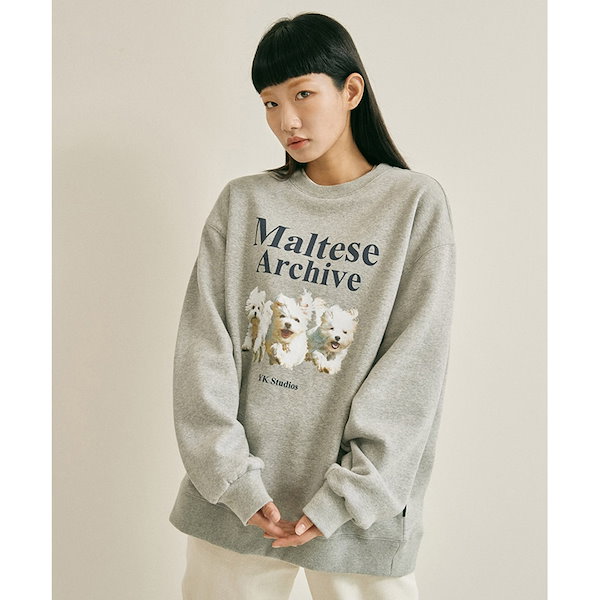 【SEVENTEEN ジョンハン着用】正規品 Maltese archive sweatshirts レディース メンズ カジュアル 韓国ファッション  韓国ブランド【韓国発送/海外通販/関税込】