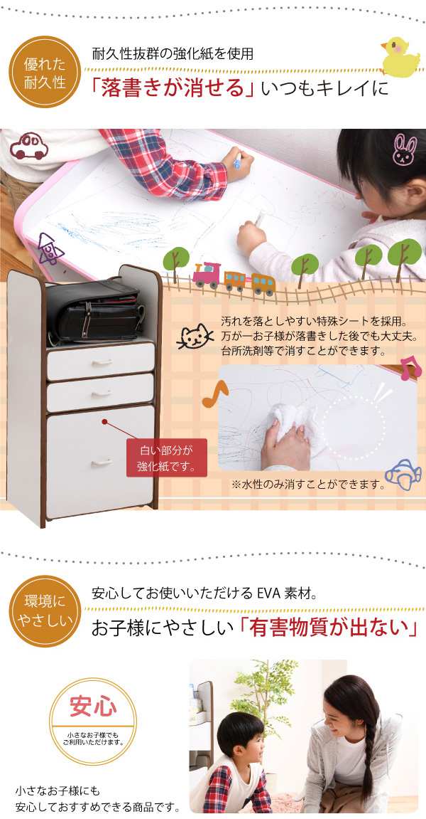 ソフトエッジで安全なキッズ ランドセルラック 幅48 奥行29 高さ90 収納 スリム 子供 ラック ランドセル 木製 キャスター付き 引き出し ソフトエッジで安全なキッズ ランドセルラック 幅48 奥行29