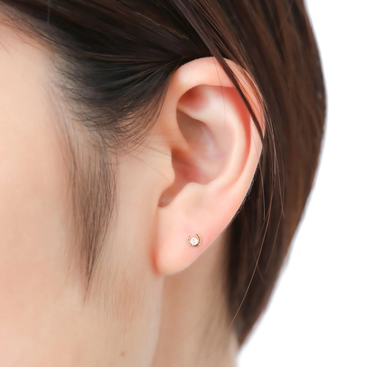 ピアス レディース 日本製 K10YG ムーンストーン 馬蹄 ホースシュー 一粒 6月 誕生石 ピアス レディース 日本製 K10YG ムーンストーン 馬蹄 ホースシュー 一粒 6月 誕生石