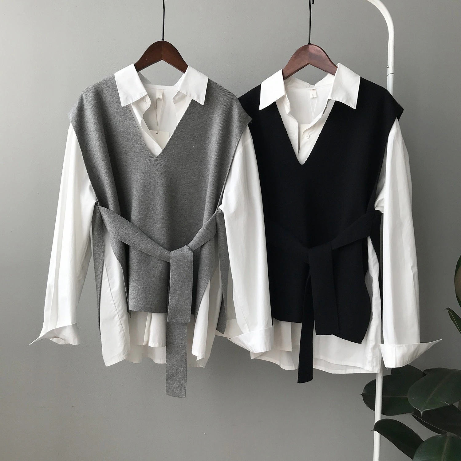 2025 夏 新作 Vネック ニットベスト レディース アウター ノースリーブ ニット ベスト トップス