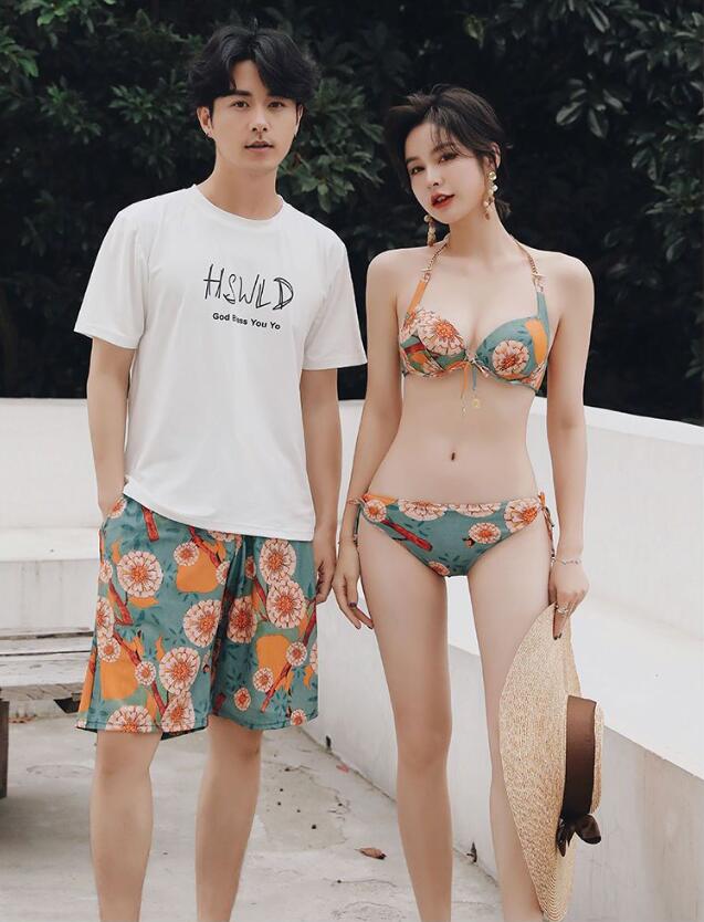 韓国風 4点セット お揃い タンキニ 水泳 ビキニ 美胸 サーフパンツ 水着 カップル水着 送料無料 女性 パッド付き ペア水着 ミズギ 大人 オシャレ 体型カバー 小胸 みずぎ レディース/メンズ 韓国風 4点セット お揃い タンキニ 水泳 ビキニ 美胸 サーフパンツ 水着 カップル水着 送料無料 女性 パッド付き ペア水着 ミズギ 大人 オシャレ 体型カバー 小胸 みずぎ レディース/メンズ