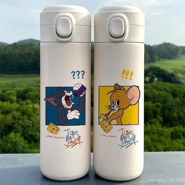 Qoo10] 直飲み 水筒 トムとジェリーステンレスボ