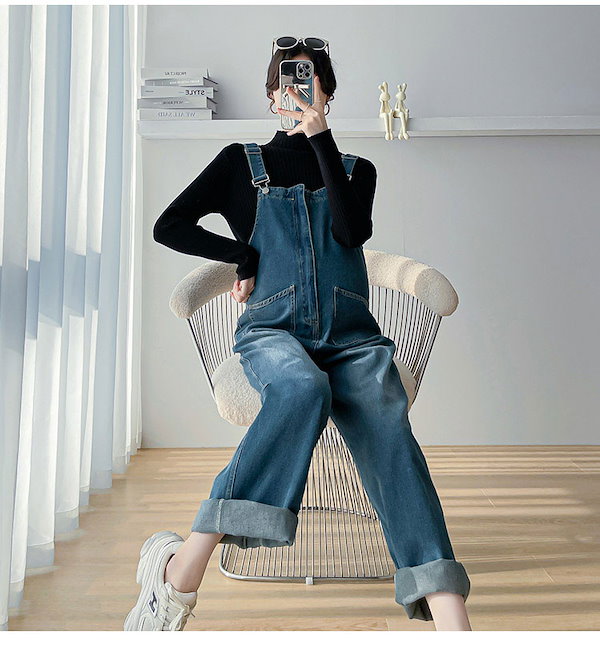 Qoo10] オーバーオール デニム サロペット レデ