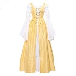 セットアップ 2025欧米側襟バンドルウエスト中世ルネサンスレトロワンピース レディース コスプレ 人気新作 制服 ハロウィン ポリス セットアップ 2025欧米側襟バンドルウエスト中世ルネサンスレトロワンピース レディース コスプレ 人気新作 制服 ハロウィン ポリス