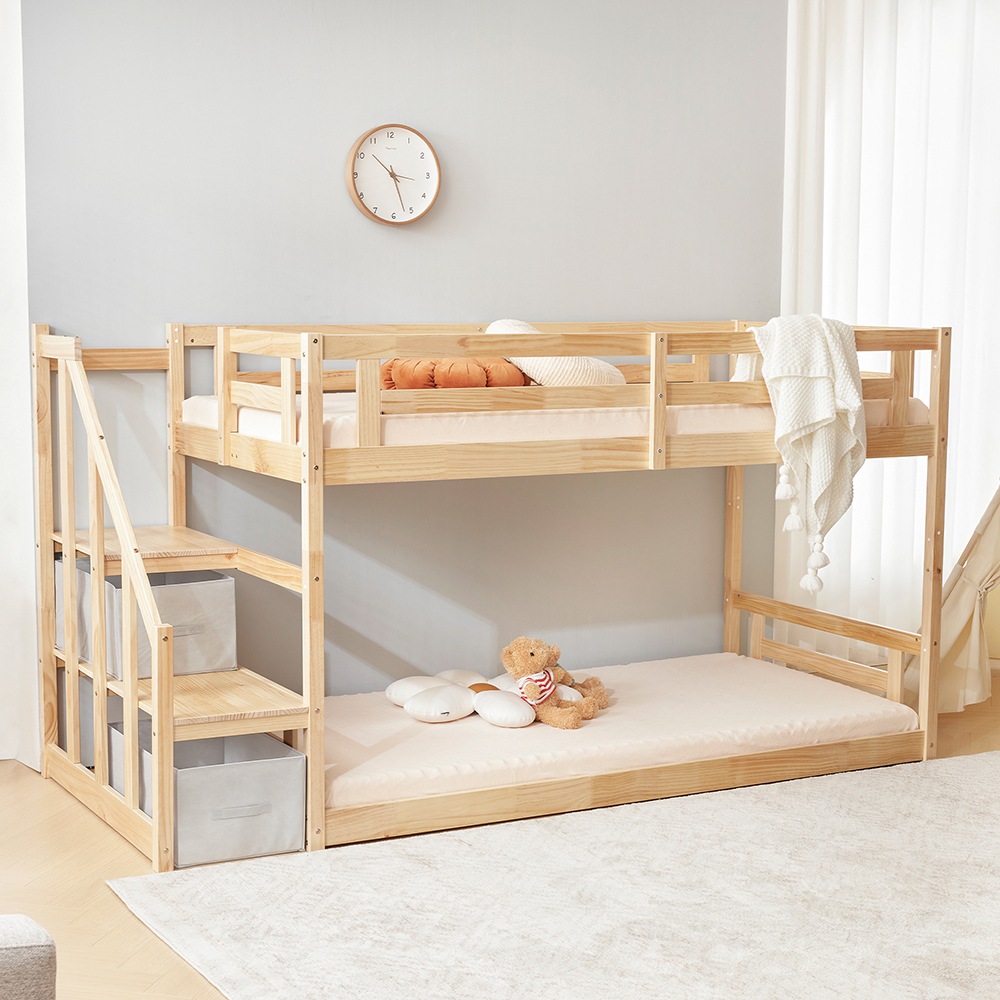 ロフトベッド 階段付き 木製 シングル システムベッド ロフト ベッド ハイタイプ ロフト 木製ベッド 天然木 収納 北欧風 大人 ベッド コンパクト