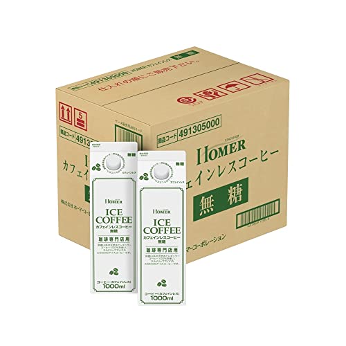 UCC ホーマー カフェインレスコーヒー 無糖 1000ml12本 UCC ホーマー カフェインレスコーヒー 無糖 1000ml12本