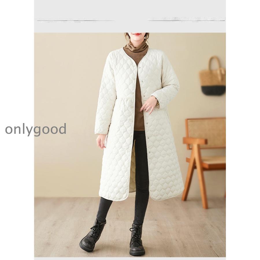キルティングコート 中綿 レディース ロングコート ノーカラー ジャケット 中綿コーロング丈 コート キルティング 秋 冬 アウター ライトアウター トップス 長袖 キルティングコート 中綿 レディース ロングコート ノーカラー ジャケット 中綿コーロング丈 コート キルティング 秋 冬 アウター ライトアウター トップス 長袖