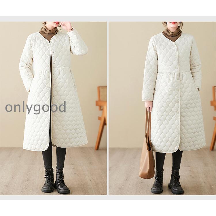 キルティングコート 中綿 レディース ロングコート ノーカラー ジャケット 中綿コーロング丈 コート キルティング 秋 冬 アウター ライトアウター トップス 長袖 キルティングコート 中綿 レディース ロングコート ノーカラー ジャケット 中綿コーロング丈 コート キルティング 秋 冬 アウター ライトアウター トップス 長袖