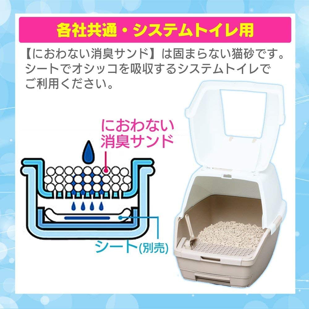 アイリスオーヤマ(IRIS OHYAMA) 猫砂 システム猫トイレ用砂 TIA-6C ゼオライト 脱臭 消臭 6L×4袋