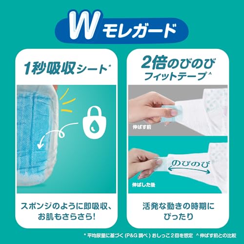 【テープ Mサイズ】パンパース オムツ さらさらケア (6~11kg) 264枚(66枚×4パック) [ケース品] 【Amazon.co.jp限定】